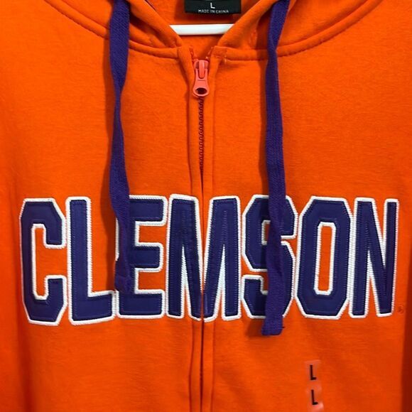 Colosseum Clemson Tigers  sweatshirt Size Large full zip hoodie pockets NWT - Picture 5 of 10